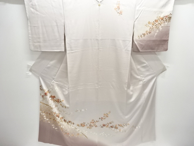 JAPANESE KIMONO / HOMONGI / FLORAL PLANTS